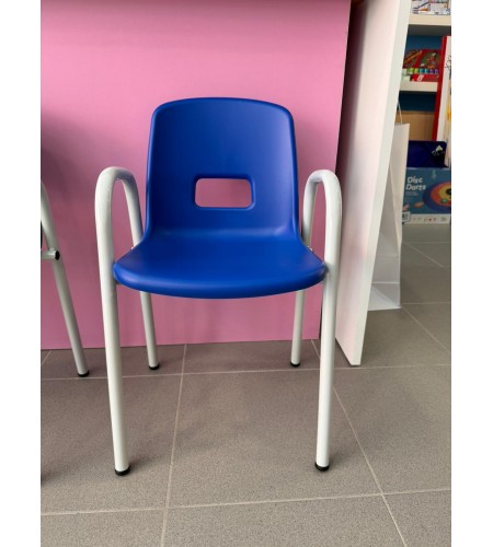 Cadeira Pré-Escolar com Braços - Azul